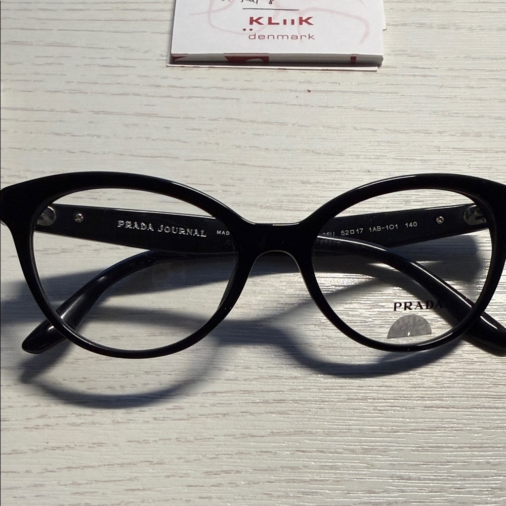 Prada Black Cat-Eye Optical Glasses